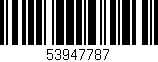 Código de barras (EAN, GTIN, SKU, ISBN): '53947787'