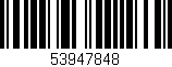 Código de barras (EAN, GTIN, SKU, ISBN): '53947848'