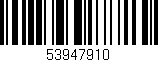 Código de barras (EAN, GTIN, SKU, ISBN): '53947910'