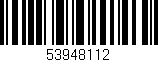 Código de barras (EAN, GTIN, SKU, ISBN): '53948112'