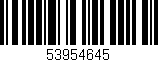 Código de barras (EAN, GTIN, SKU, ISBN): '53954645'