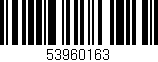 Código de barras (EAN, GTIN, SKU, ISBN): '53960163'