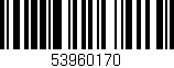 Código de barras (EAN, GTIN, SKU, ISBN): '53960170'