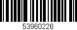 Código de barras (EAN, GTIN, SKU, ISBN): '53960226'