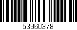 Código de barras (EAN, GTIN, SKU, ISBN): '53960378'