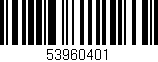 Código de barras (EAN, GTIN, SKU, ISBN): '53960401'