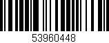 Código de barras (EAN, GTIN, SKU, ISBN): '53960448'