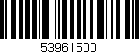 Código de barras (EAN, GTIN, SKU, ISBN): '53961500'