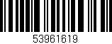 Código de barras (EAN, GTIN, SKU, ISBN): '53961619'