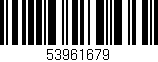 Código de barras (EAN, GTIN, SKU, ISBN): '53961679'