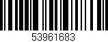 Código de barras (EAN, GTIN, SKU, ISBN): '53961683'