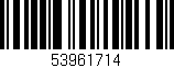 Código de barras (EAN, GTIN, SKU, ISBN): '53961714'