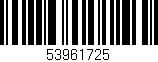 Código de barras (EAN, GTIN, SKU, ISBN): '53961725'