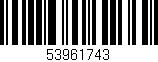 Código de barras (EAN, GTIN, SKU, ISBN): '53961743'