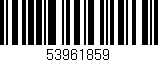 Código de barras (EAN, GTIN, SKU, ISBN): '53961859'