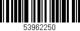 Código de barras (EAN, GTIN, SKU, ISBN): '53962250'