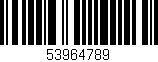 Código de barras (EAN, GTIN, SKU, ISBN): '53964789'