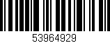 Código de barras (EAN, GTIN, SKU, ISBN): '53964929'