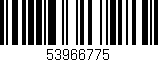 Código de barras (EAN, GTIN, SKU, ISBN): '53966775'