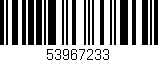 Código de barras (EAN, GTIN, SKU, ISBN): '53967233'
