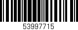 Código de barras (EAN, GTIN, SKU, ISBN): '53997715'