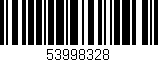 Código de barras (EAN, GTIN, SKU, ISBN): '53998328'