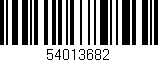 Código de barras (EAN, GTIN, SKU, ISBN): '54013682'