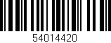 Código de barras (EAN, GTIN, SKU, ISBN): '54014420'