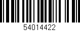 Código de barras (EAN, GTIN, SKU, ISBN): '54014422'