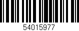 Código de barras (EAN, GTIN, SKU, ISBN): '54015977'