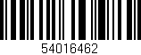 Código de barras (EAN, GTIN, SKU, ISBN): '54016462'
