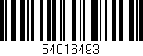 Código de barras (EAN, GTIN, SKU, ISBN): '54016493'