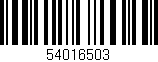 Código de barras (EAN, GTIN, SKU, ISBN): '54016503'