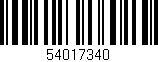 Código de barras (EAN, GTIN, SKU, ISBN): '54017340'