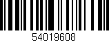 Código de barras (EAN, GTIN, SKU, ISBN): '54019608'