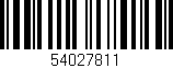 Código de barras (EAN, GTIN, SKU, ISBN): '54027811'