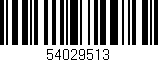 Código de barras (EAN, GTIN, SKU, ISBN): '54029513'