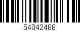 Código de barras (EAN, GTIN, SKU, ISBN): '54042488'