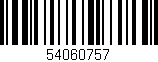 Código de barras (EAN, GTIN, SKU, ISBN): '54060757'