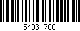 Código de barras (EAN, GTIN, SKU, ISBN): '54061708'
