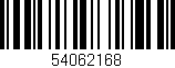 Código de barras (EAN, GTIN, SKU, ISBN): '54062168'