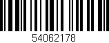 Código de barras (EAN, GTIN, SKU, ISBN): '54062178'