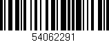 Código de barras (EAN, GTIN, SKU, ISBN): '54062291'