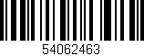 Código de barras (EAN, GTIN, SKU, ISBN): '54062463'