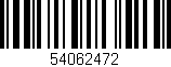 Código de barras (EAN, GTIN, SKU, ISBN): '54062472'