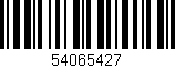 Código de barras (EAN, GTIN, SKU, ISBN): '54065427'