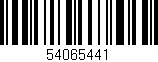 Código de barras (EAN, GTIN, SKU, ISBN): '54065441'