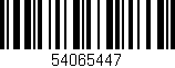 Código de barras (EAN, GTIN, SKU, ISBN): '54065447'