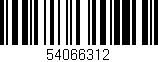Código de barras (EAN, GTIN, SKU, ISBN): '54066312'
