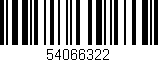 Código de barras (EAN, GTIN, SKU, ISBN): '54066322'